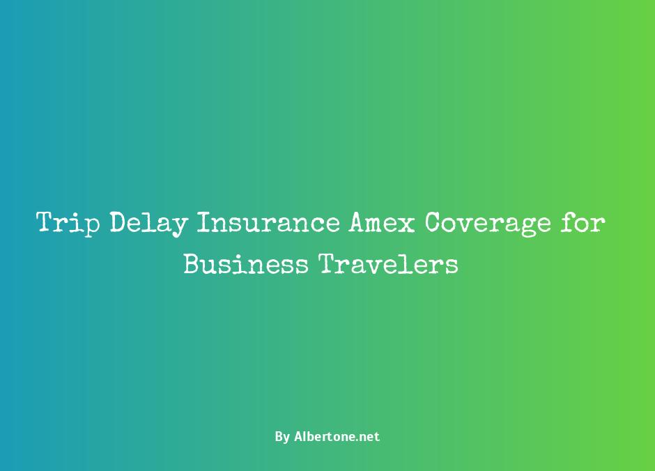 trip delay insurance amex