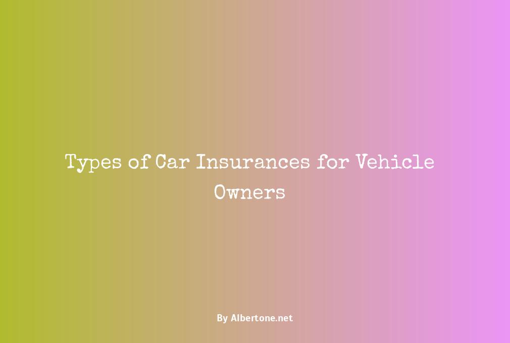 types of car insurances