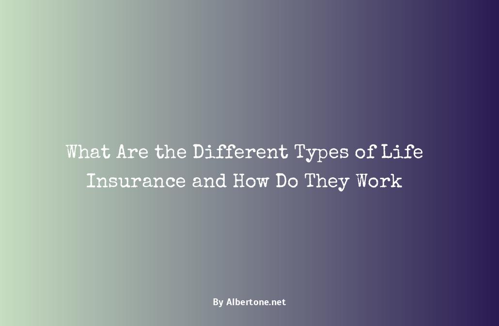 understand the different types of life insurances