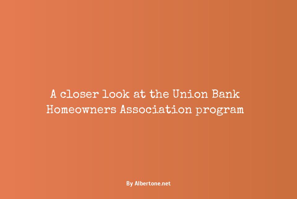 union bank homeowners association