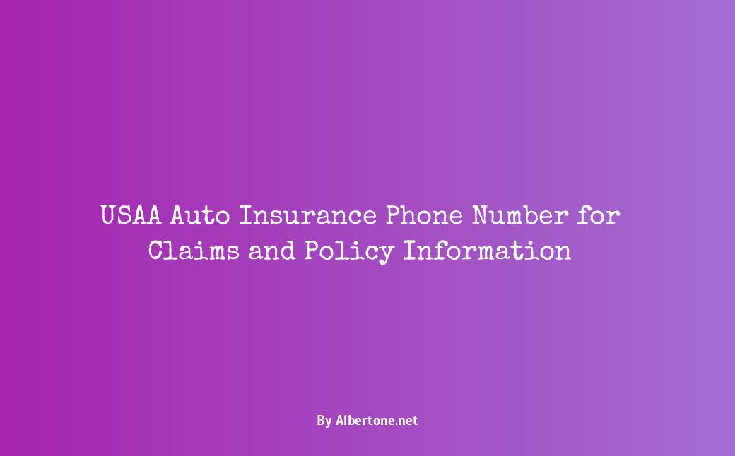 usaa auto insurance number