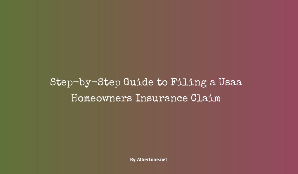 usaa homeowners insurance claim