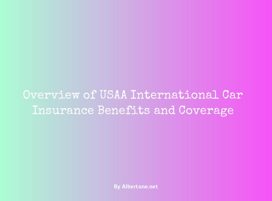 usaa international car insurance