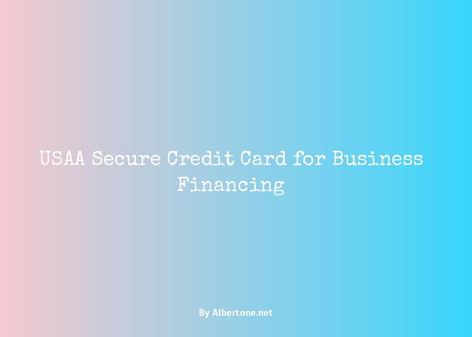 usaa secure credit card