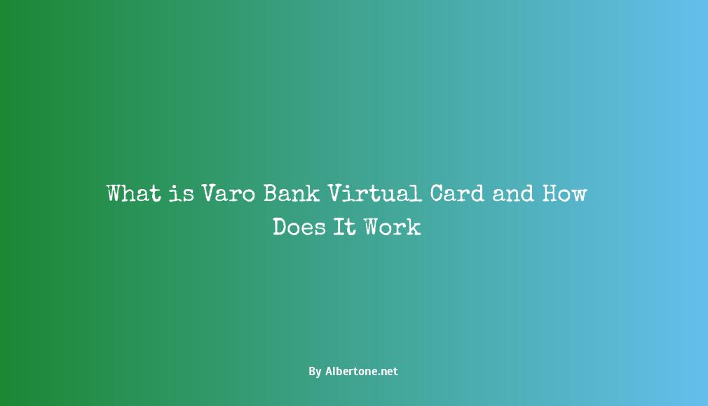 varo bank virtual card