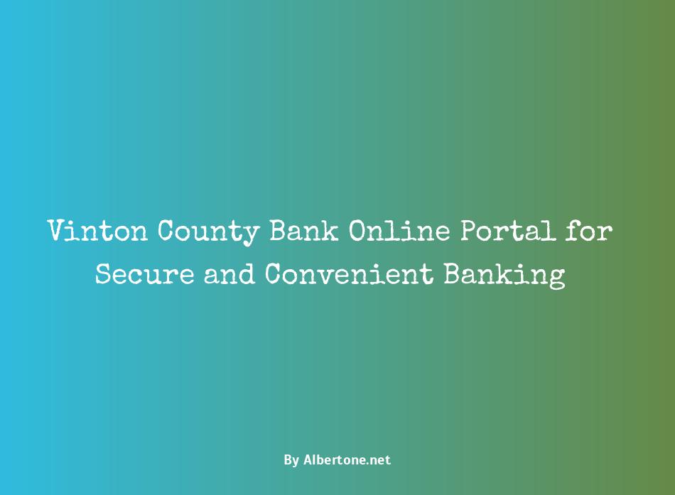 vinton county bank online