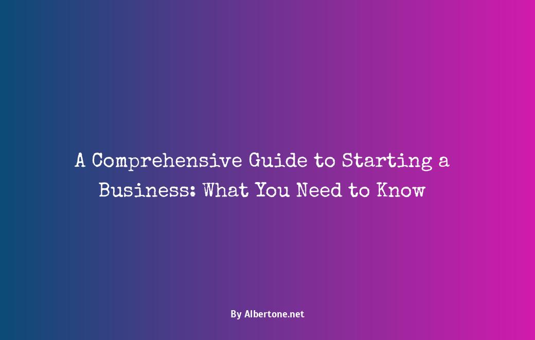 what all do i need to start a business