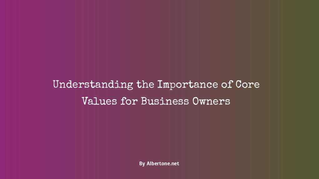 what are core values of a business