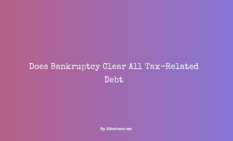 what bankruptcy clears all debt