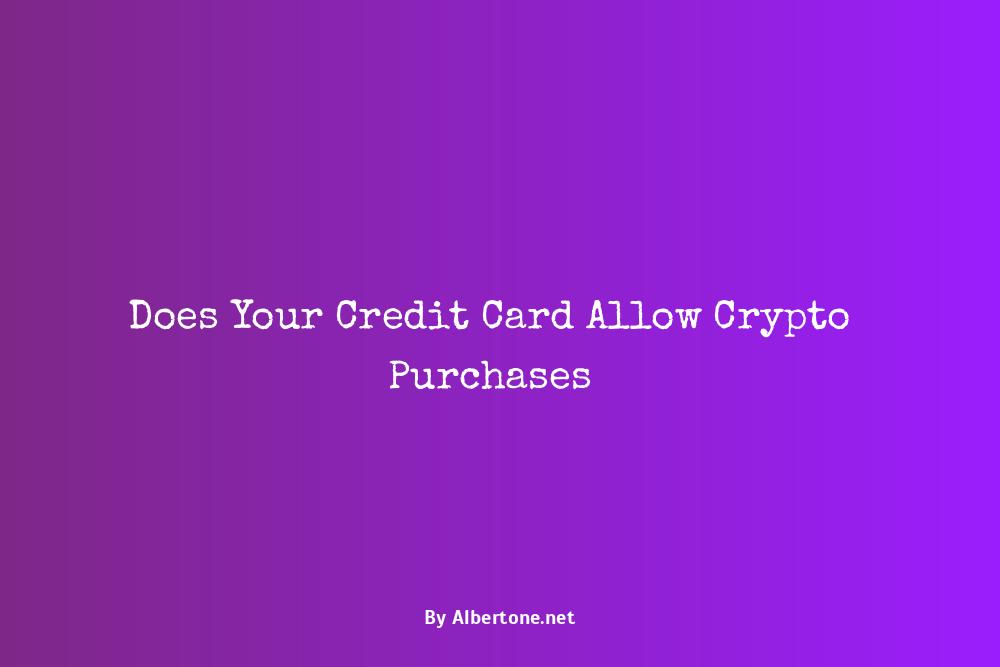 what credit cards allow crypto purchases