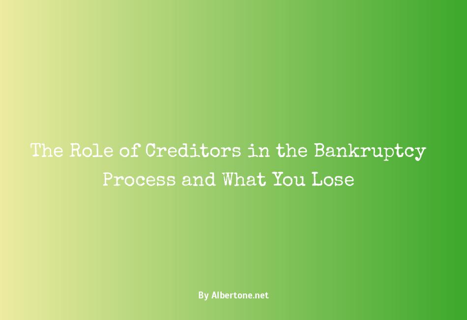 what do you lose if you declare bankruptcy