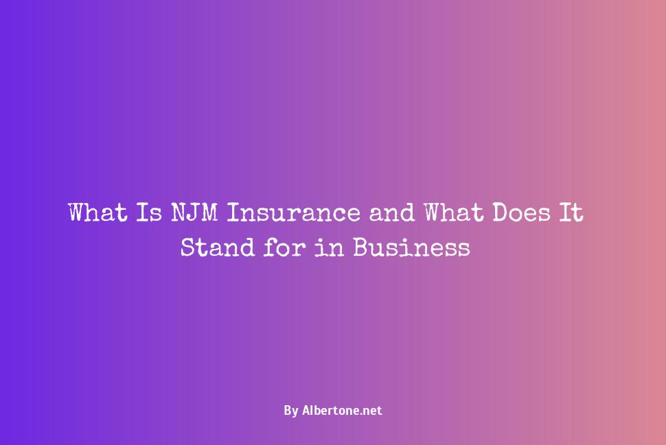 what does njm insurance stand for