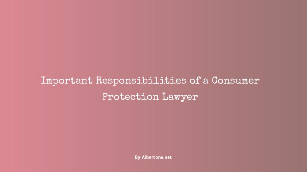 what does a consumer protection lawyer do