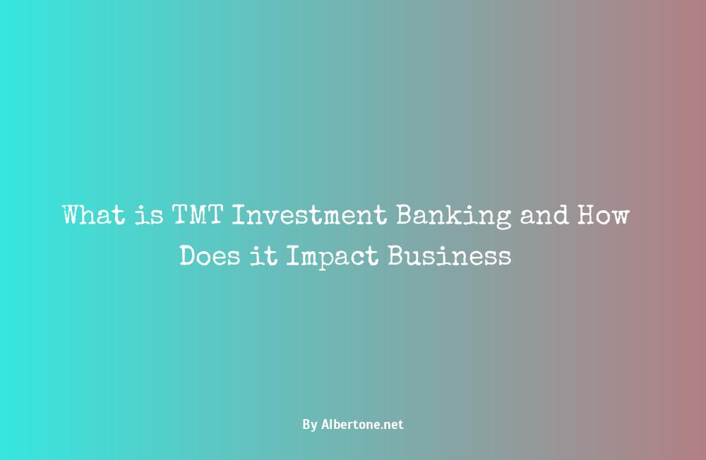 what is tmt investment banking