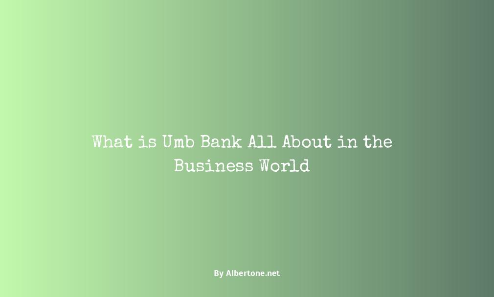 what is umb bank