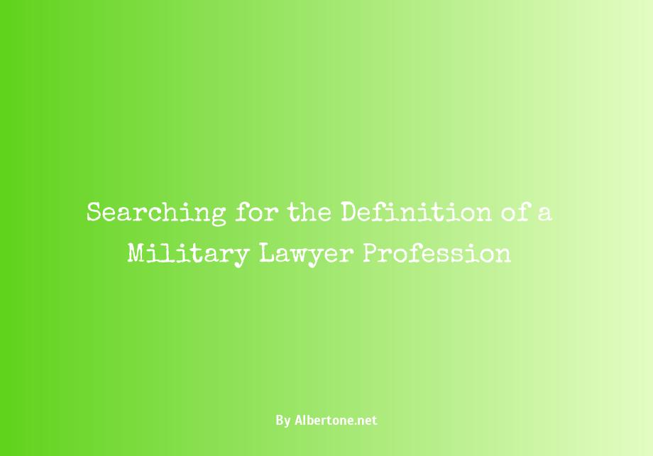 what is a military lawyer called