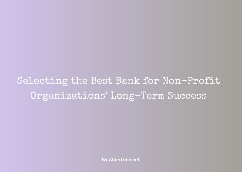 what is the best bank for a nonprofit organization