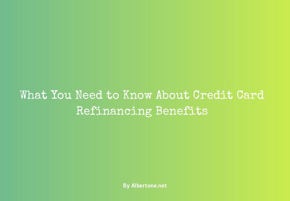 whats credit card refinancing