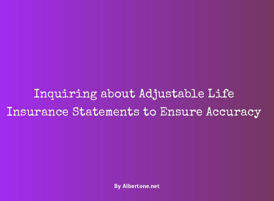 which statement concerning adjustable life insurance is accurate