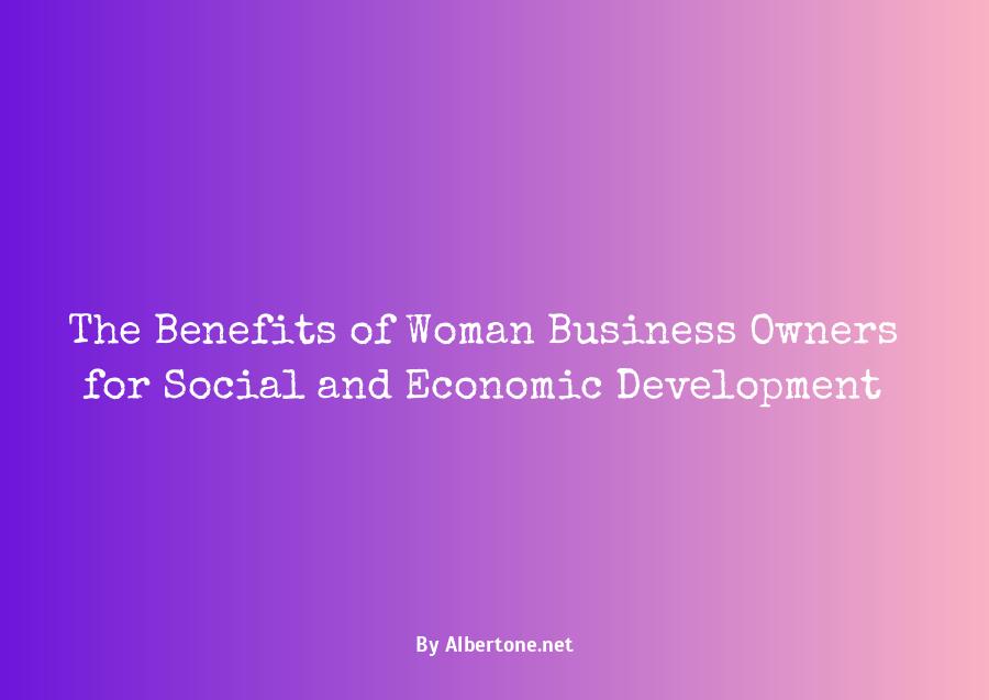 woman business owner benefits