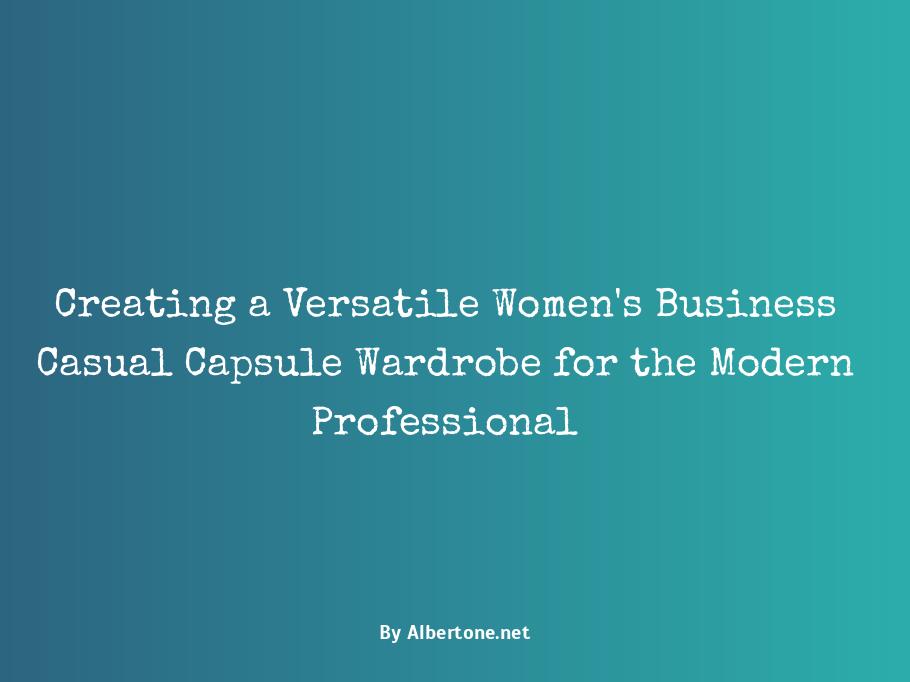 women's business casual capsule wardrobe