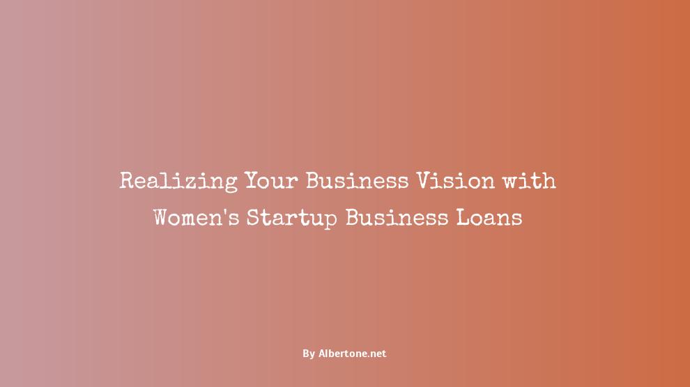 women's startup business loans